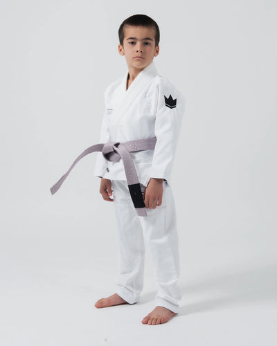 Kingz Kore V2 Youth BJJ Gi – Hvit inkl. hvitt belte