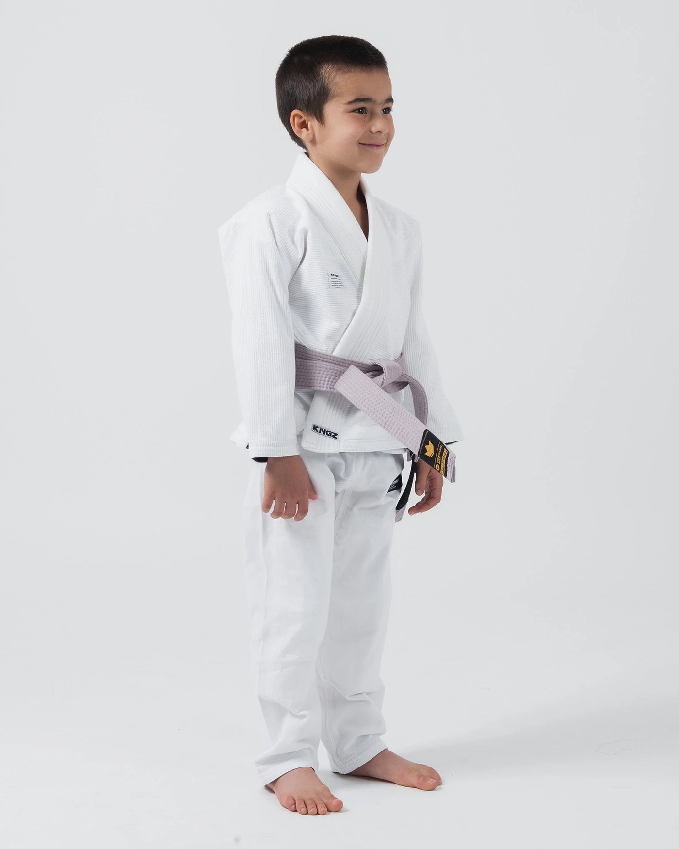Kingz Kore V2 Youth BJJ Gi – Hvit inkl. hvitt belte