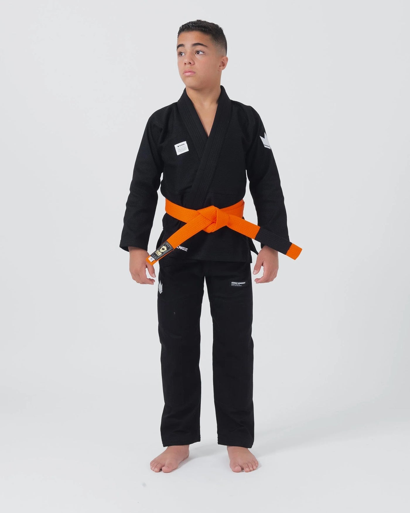 Kingz Kore V2 Youth BJJ Gi – Svart inkl. hvitt belte
