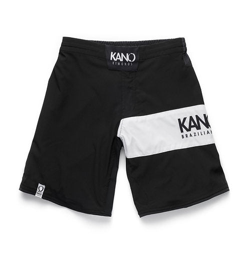Kano Signature Grappling Shorts - Svart/Hvit