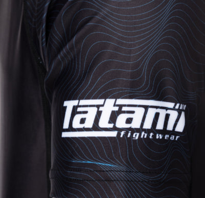 Tatami Elite Grappling Short Sleeve Rashguard - Svart/Blå