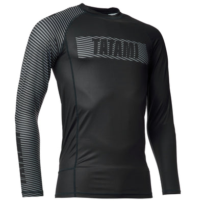 Tatami Essential 3.0 Long Sleeve Rash Guard – Svart/Grå - clinch.no