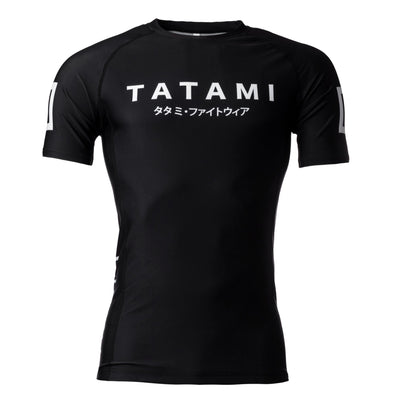 Tatami Katakana Short Sleeve Rash Guard – Svart